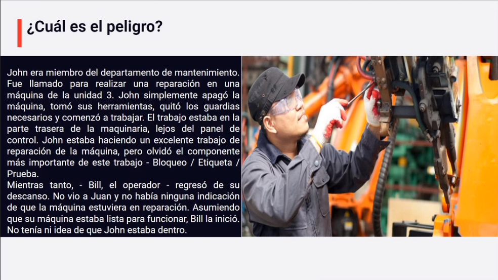 Lockout Tagout Tryout – Quick Course (Spanish) - SafetyNow