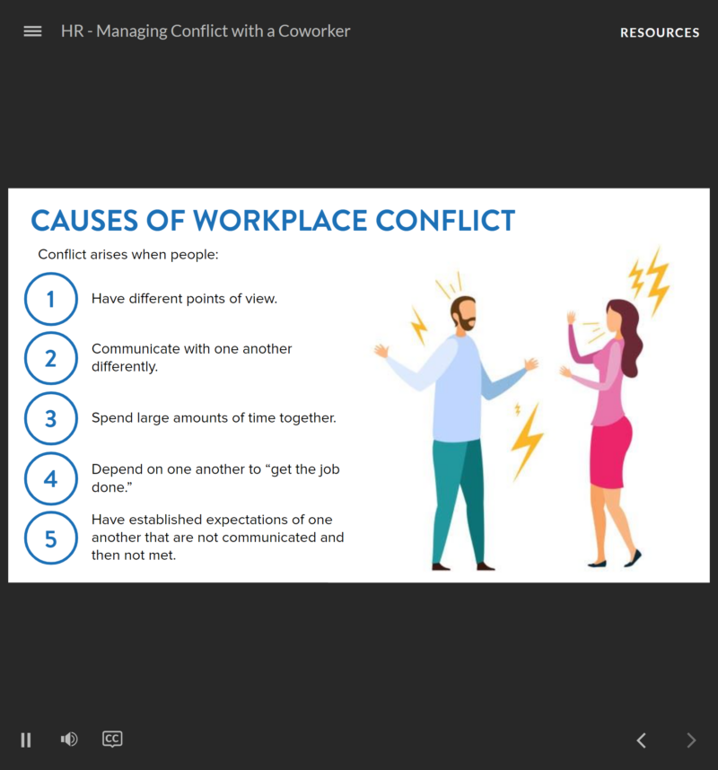 Managing Conflict with a Coworker - HR Course - SafetyNow