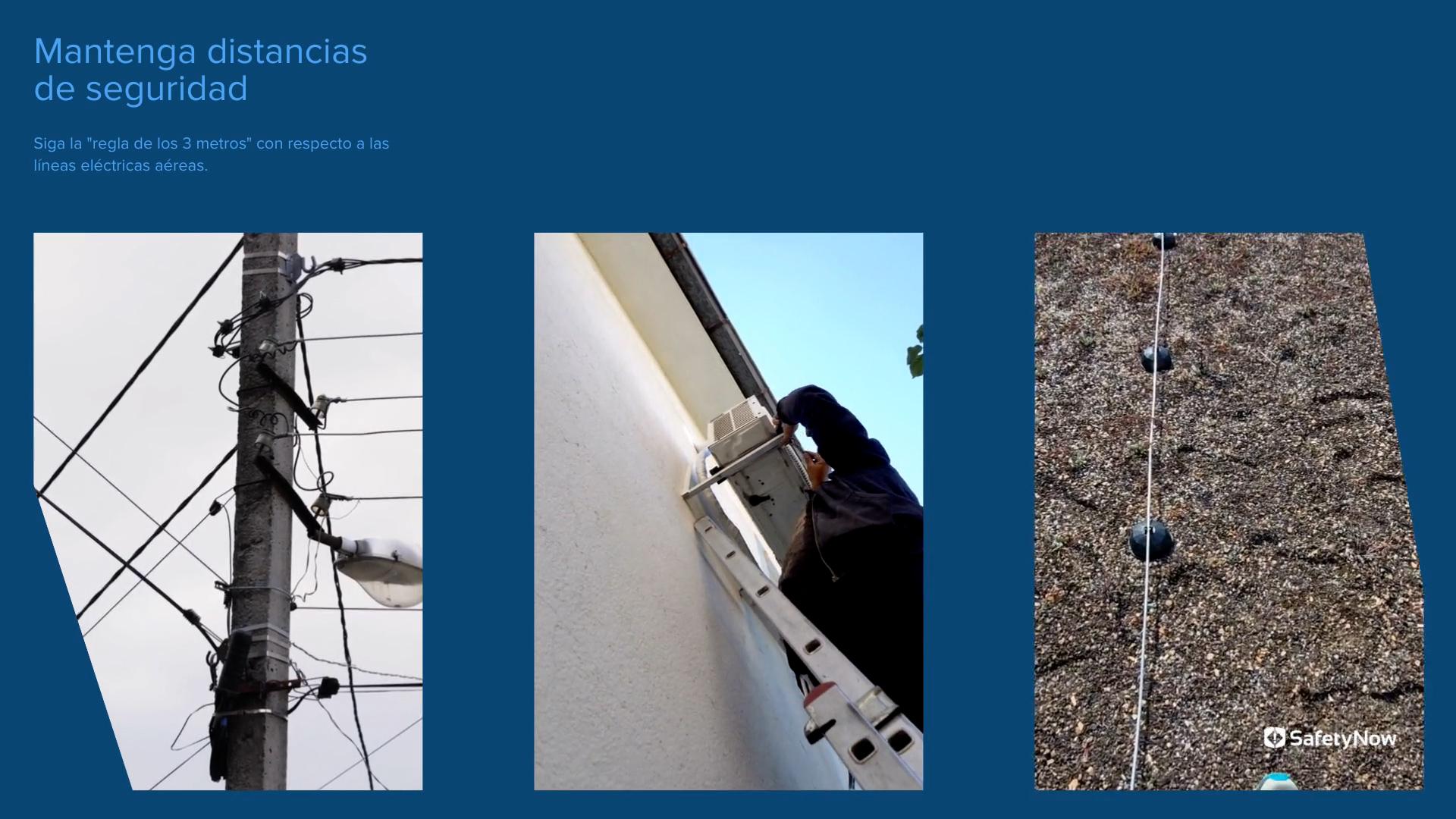 Electrical Safety for Roofing – Live Wires & Power Line Contact - Refresher - Spanish - Image 4