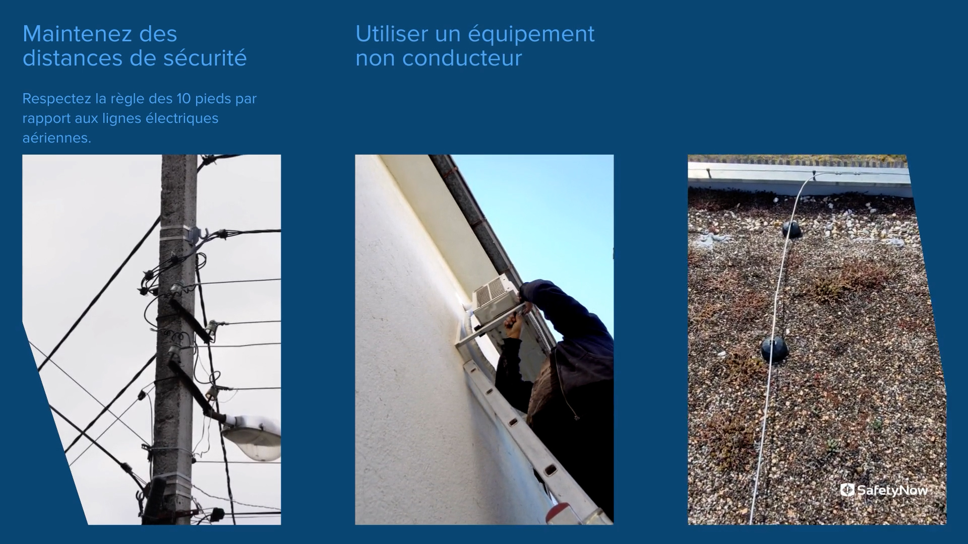 Electrical Safety for Roofing – Live Wires & Power Line Contact - Refresher - French - Image 4