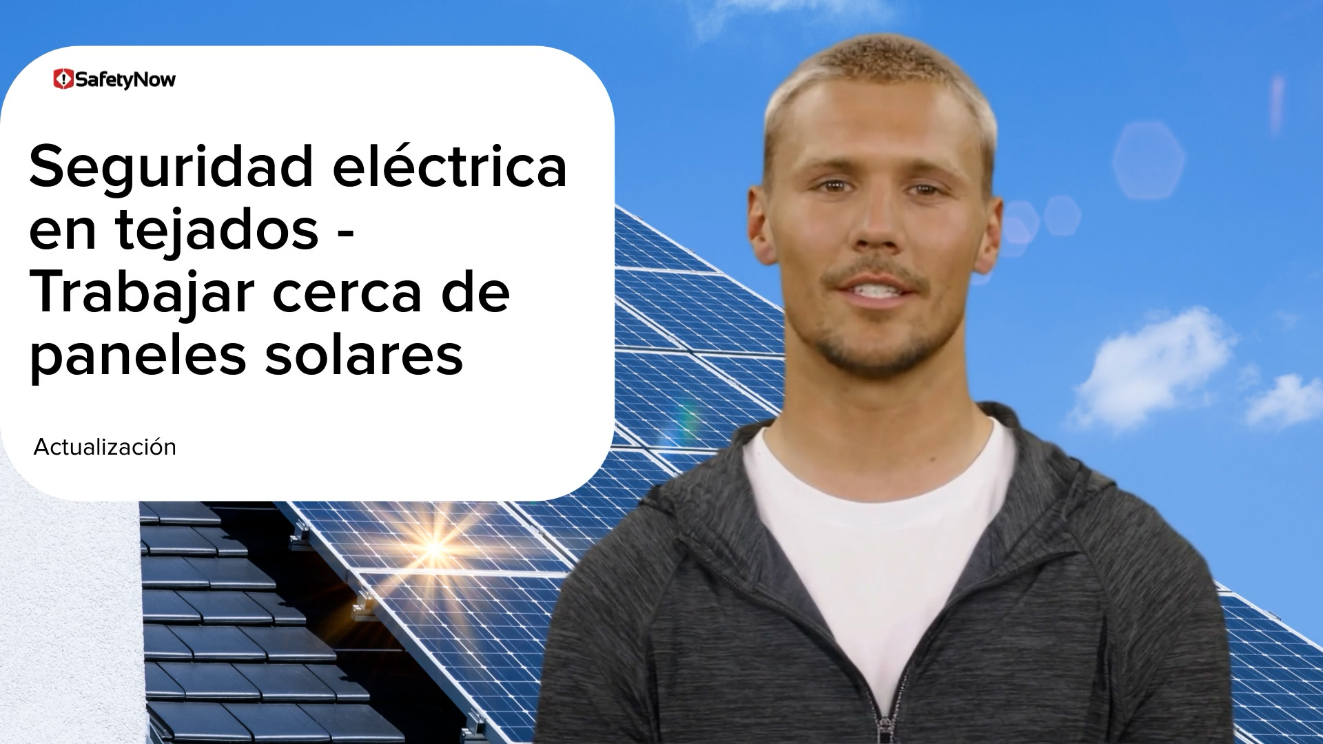 Electrical Safety for Roofing – Working Near Solar Panels - Refresher - Spanish - Image 3