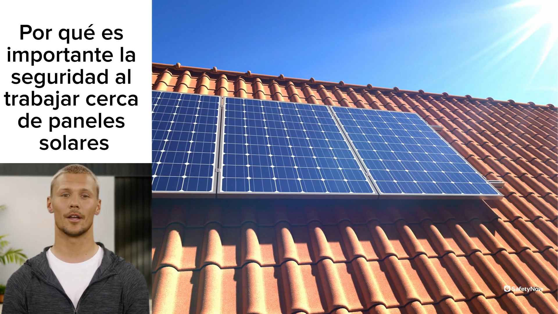 Electrical Safety for Roofing – Working Near Solar Panels - Refresher - Spanish - Image 2