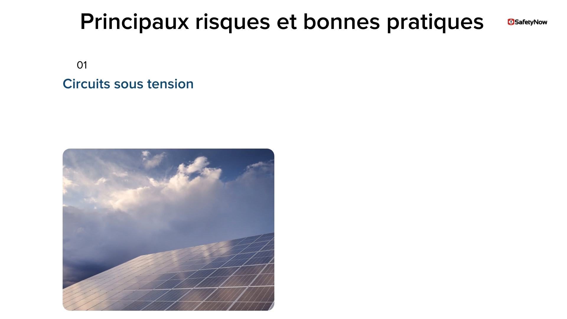 Electrical Safety for Roofing – Working Near Solar Panels - Refresher - French - Image 4