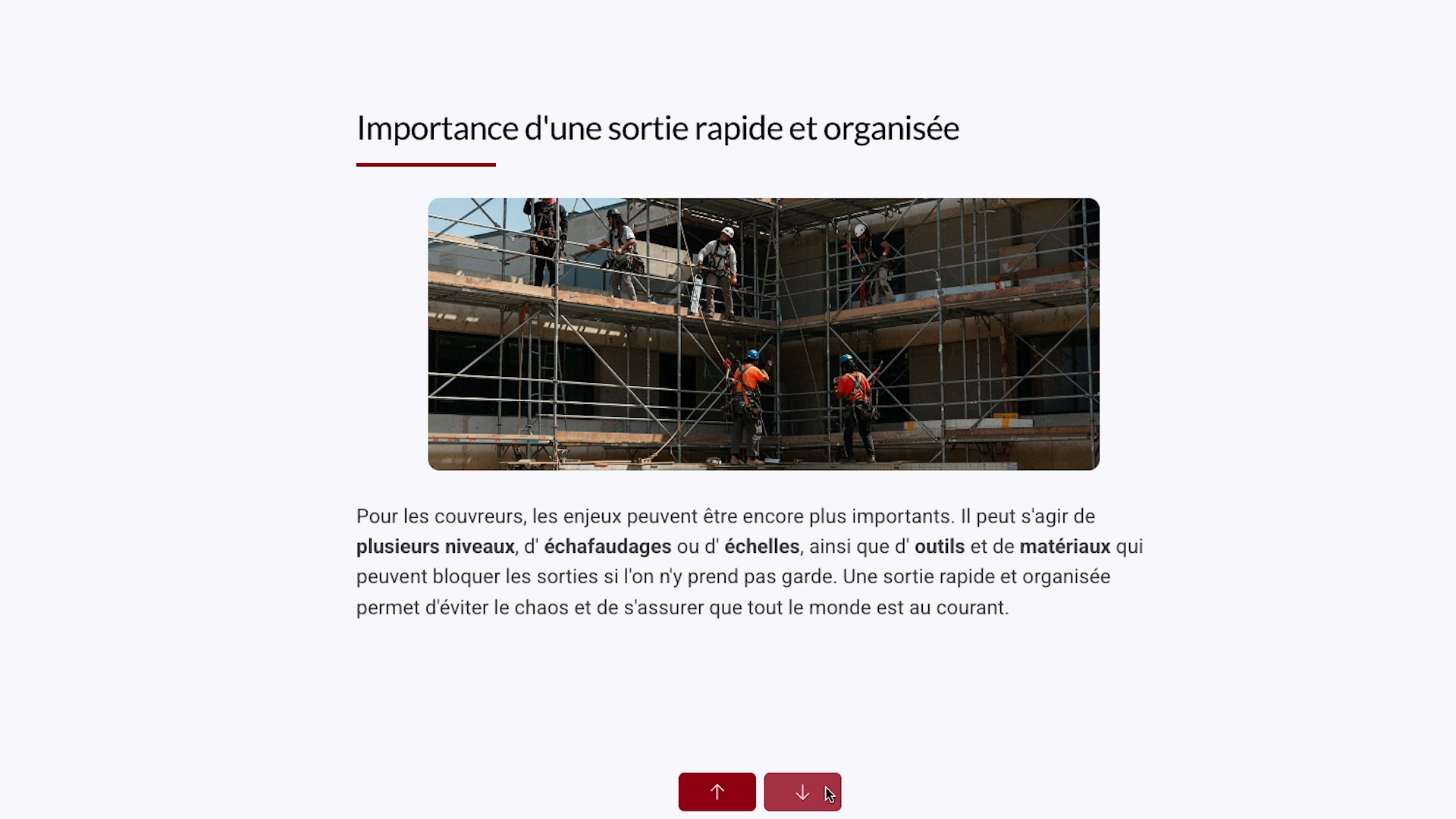 Emergency Evacuation for Roofers - Refresher - French - Image 4