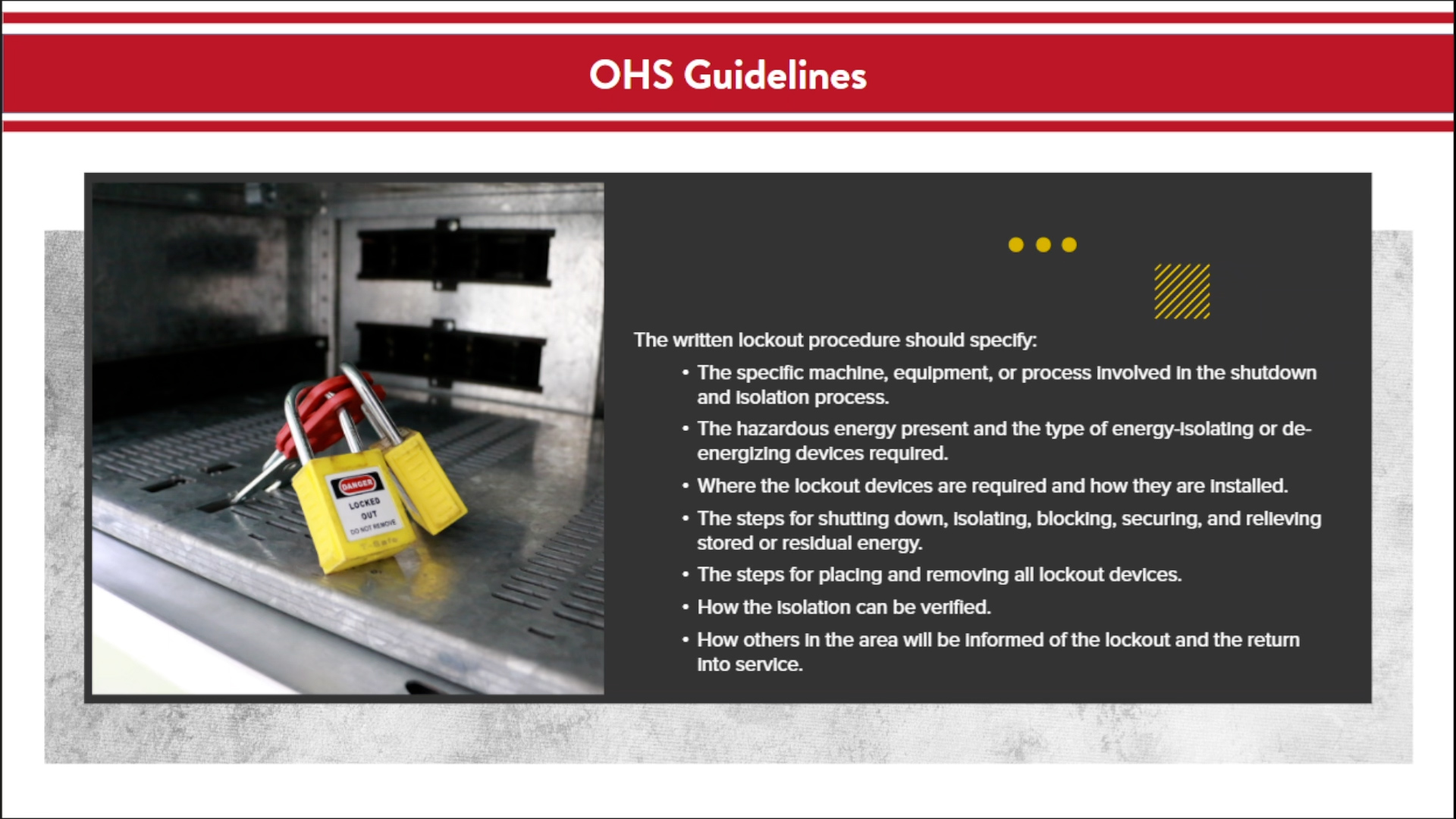 Lock Out Tag Out (LOTO) - Image 3