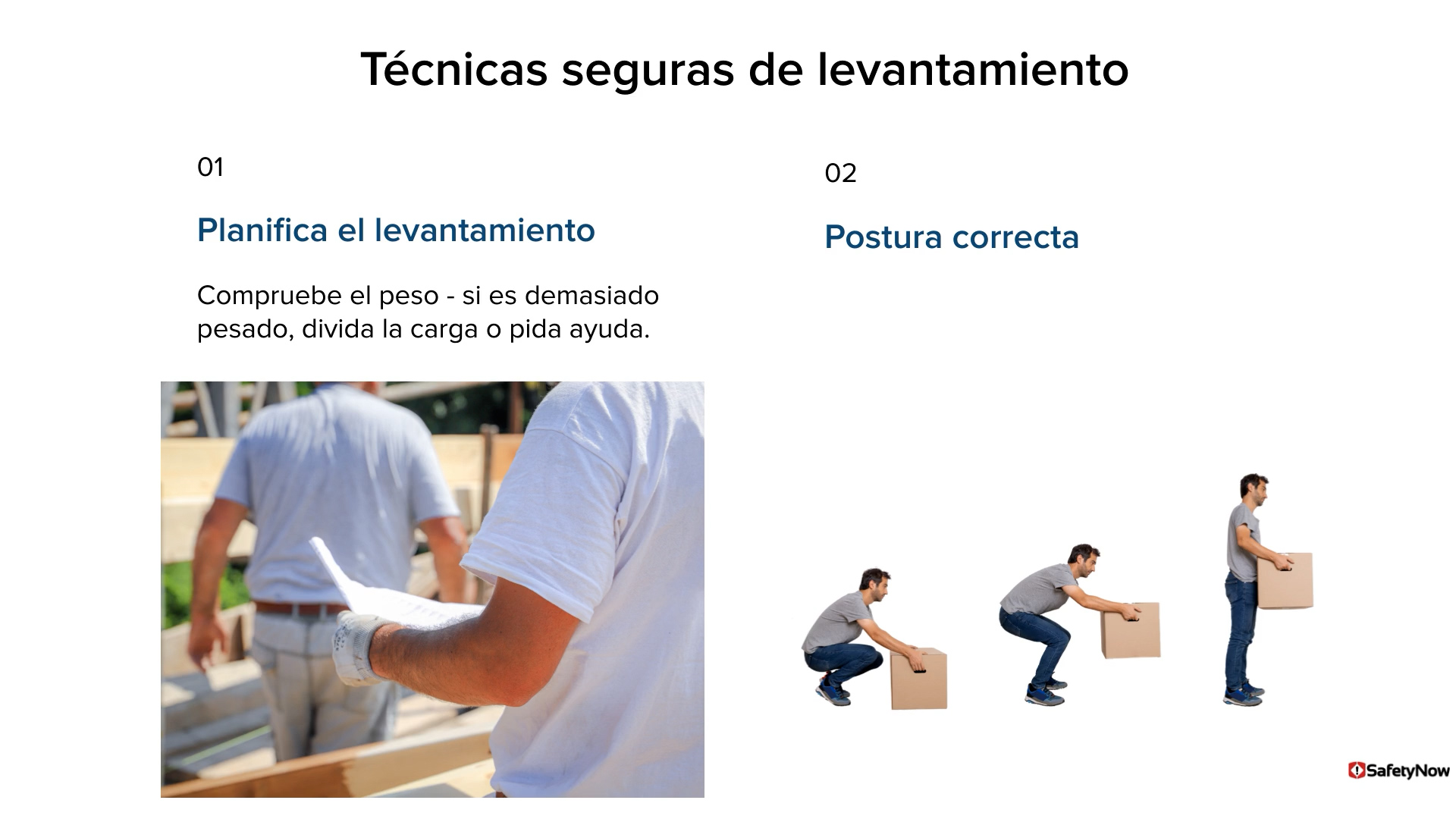 Materials Handling – Lifting for Roofing Materials - Refresher - Spanish - Image 3