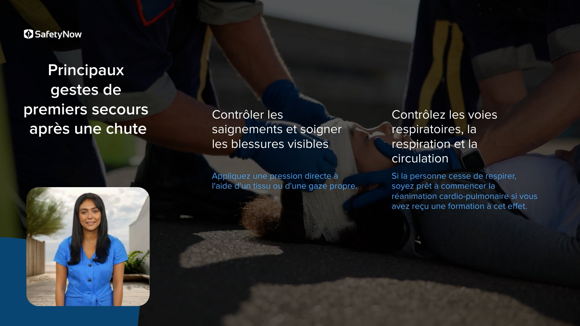 First Aid – Injuries from Falls for Roofers - Refresher - French - Image 4