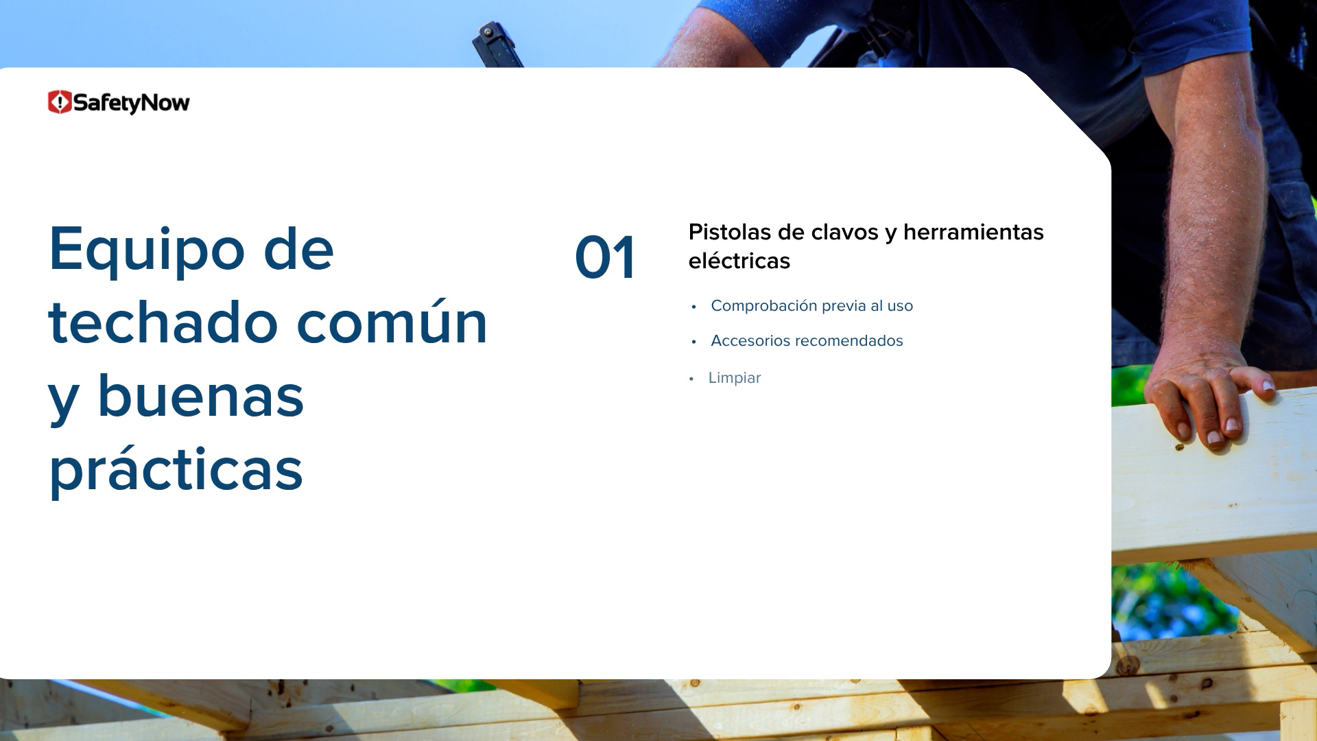 Tools & Equipment for Roofing – Equipment - Refresher - Spanish - Image 4