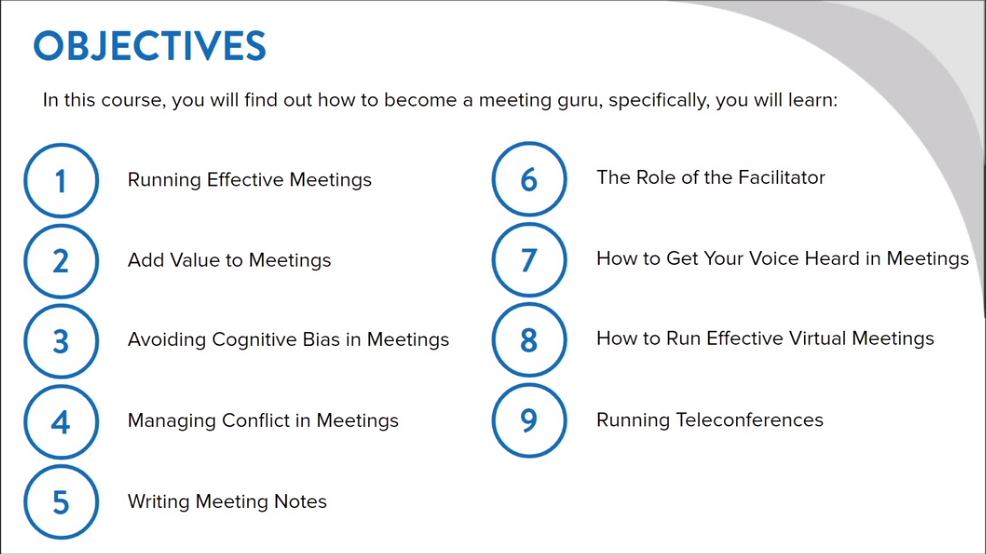 Running Effective Meetings - HR Course - Image 3