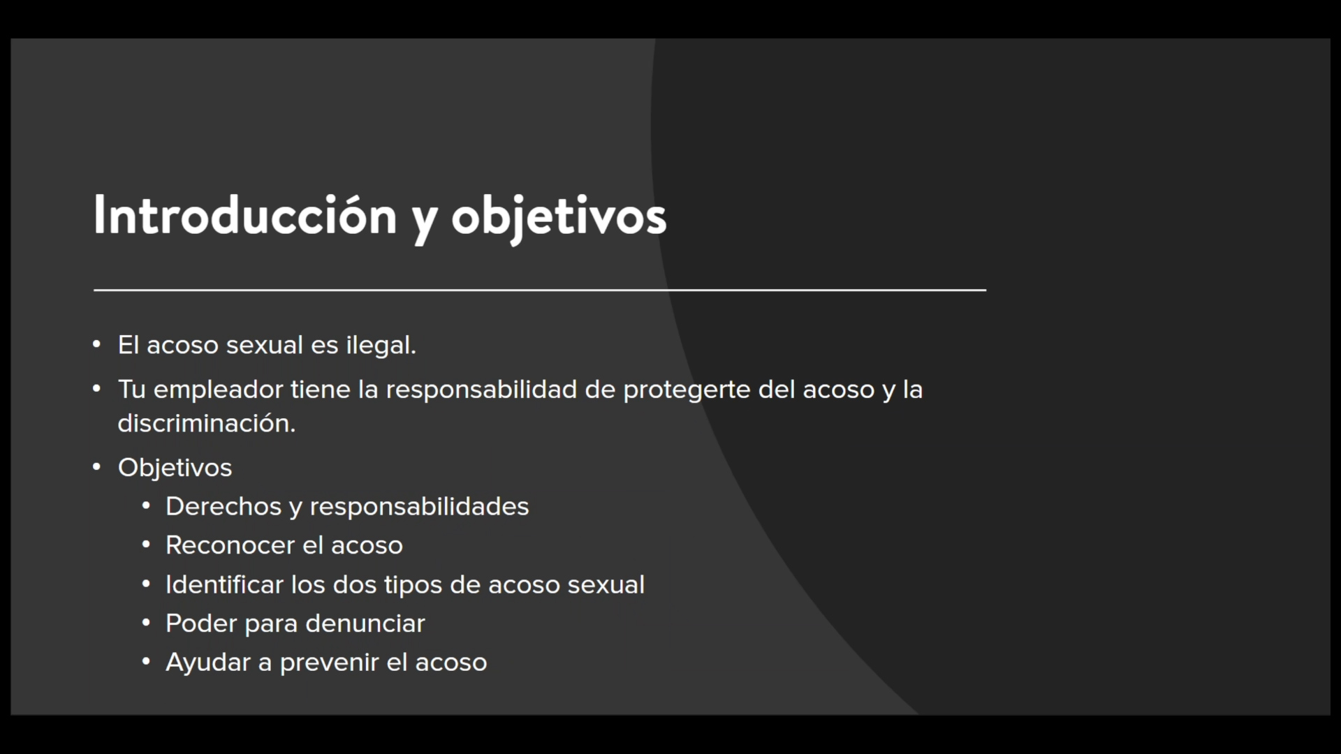 Sexual Harassment Prevention for Employees - Spanish - Image 2
