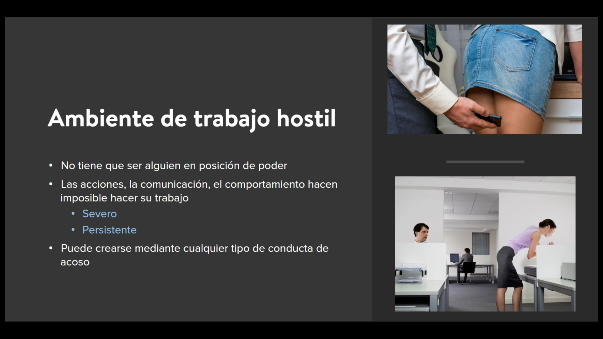 Sexual Harassment Prevention for Employees - Spanish - Image 4