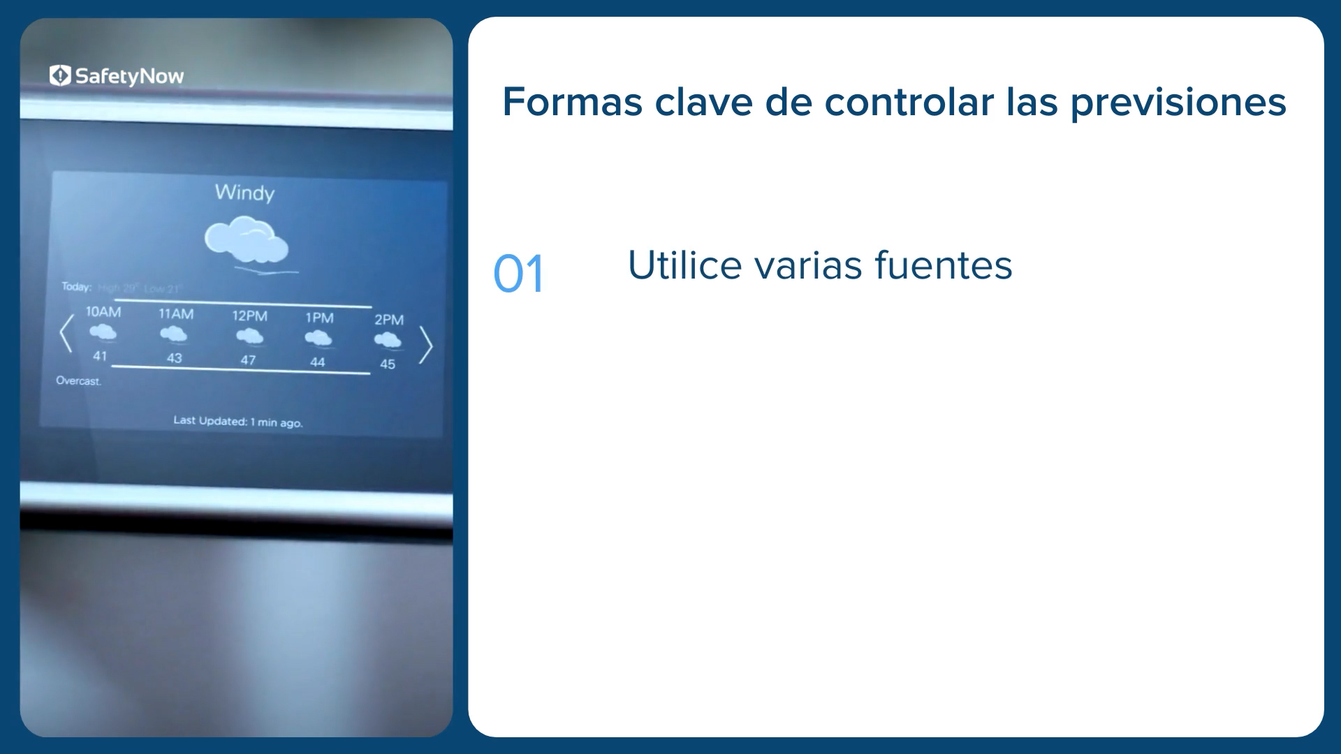 Weather Hazards for Roofers – Monitoring Forecasts - Refresher - Spanish - Image 2