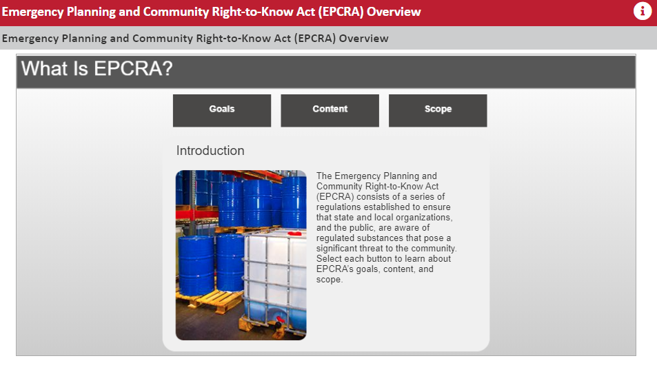 REFRESHER: ENV - Emergency Planning and Community Right to Know Act (EPCRA) Overview - Image 3