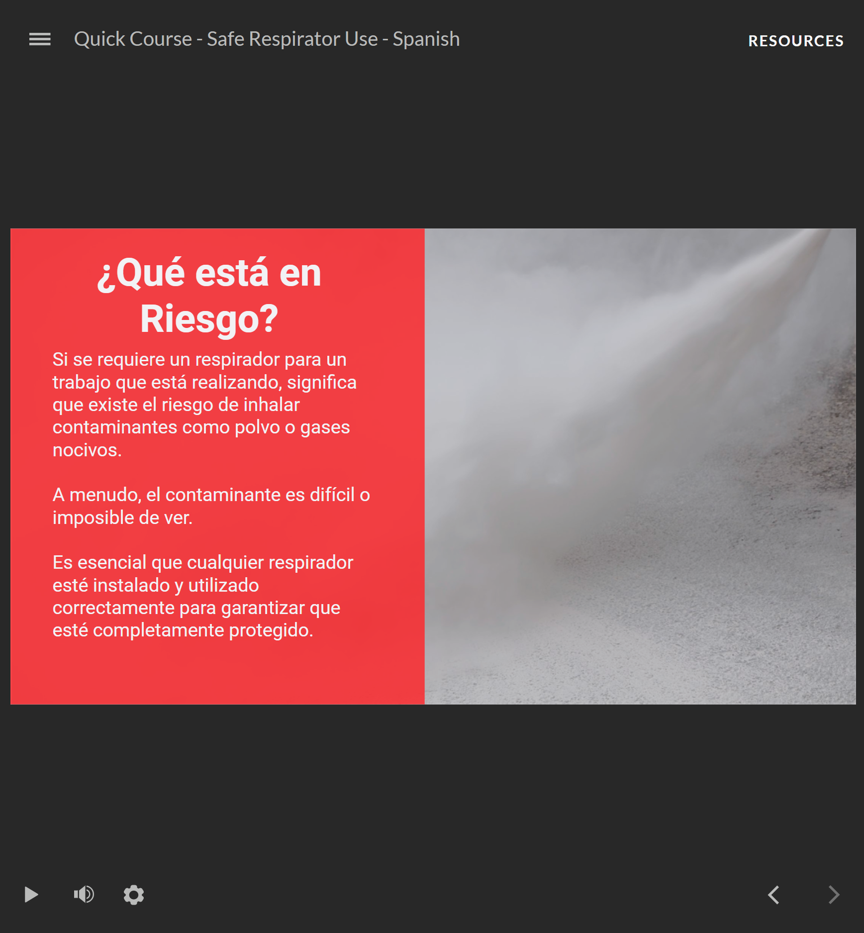 Safe Respirator Use - Quick Course (Spanish) - Image 2