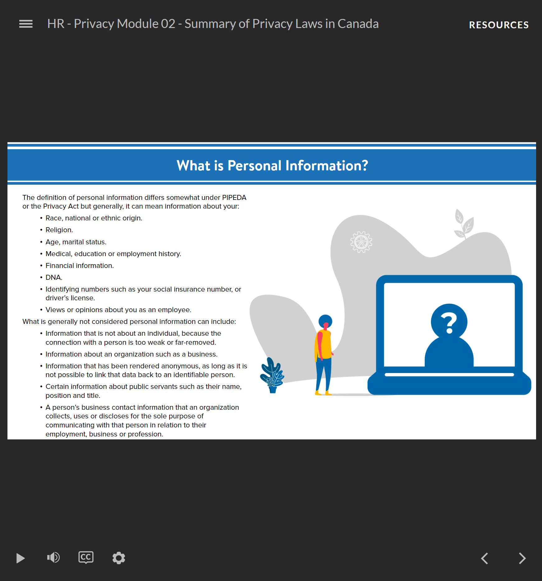 Privacy Part 02 - Summary of Privacy Laws in Canada - HR Course - Image 2