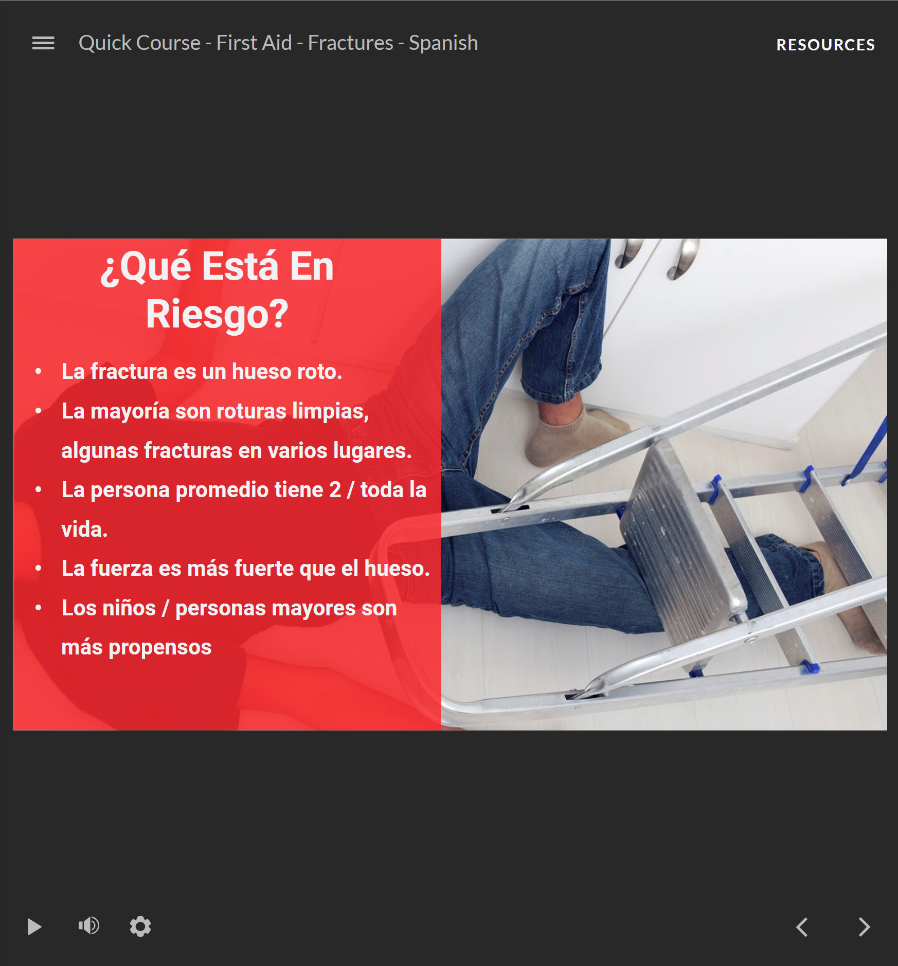 First Aid: Fractures - Quick Course (Spanish) - Image 2