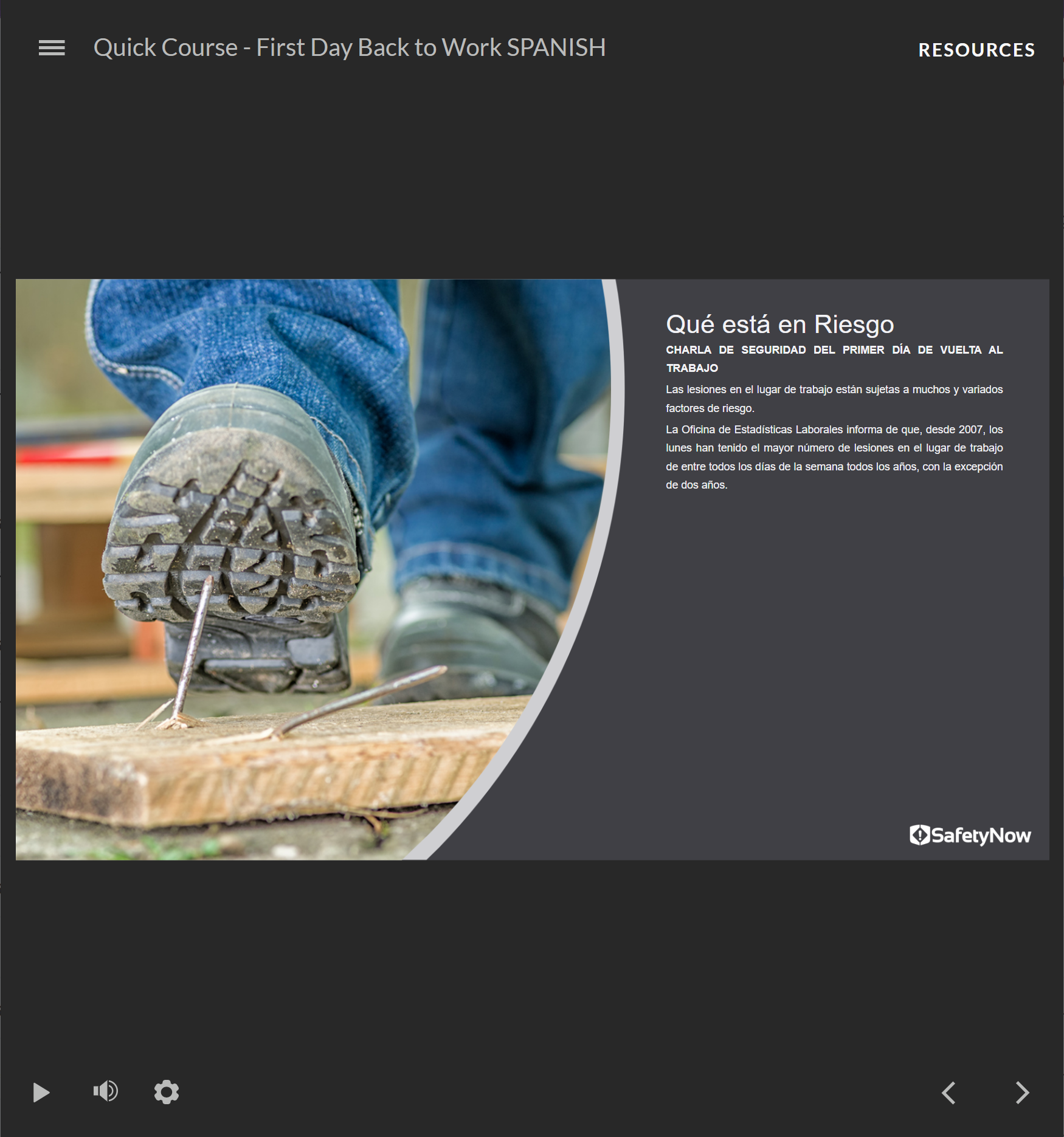 First Day Back to Work - Quick Course (Spanish) - Image 2