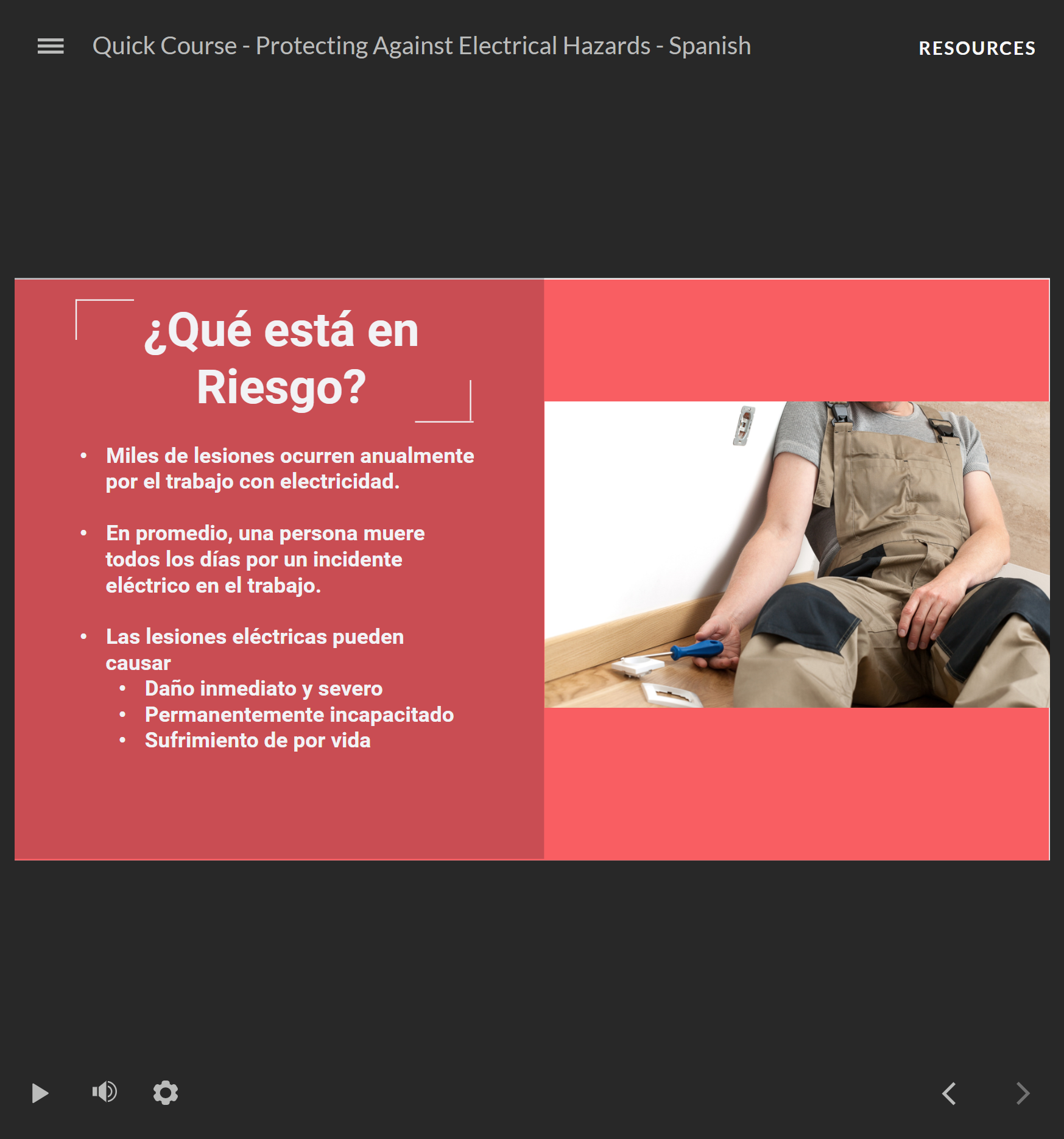 Protecting Against Electrical Hazards - Quick Course (Spanish) - Image 2