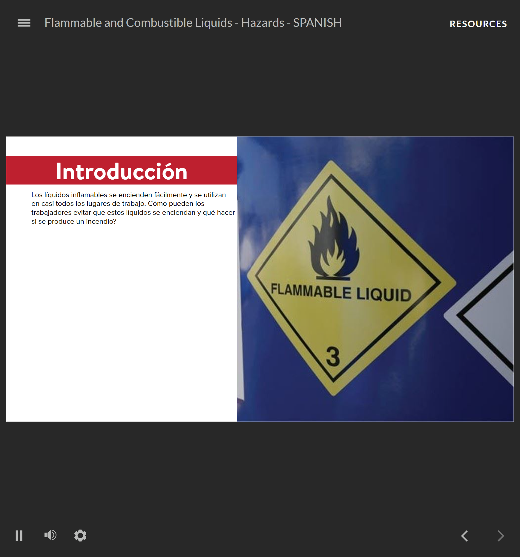Flammable and Combustible Liquids/Hazards - Spanish - Image 2