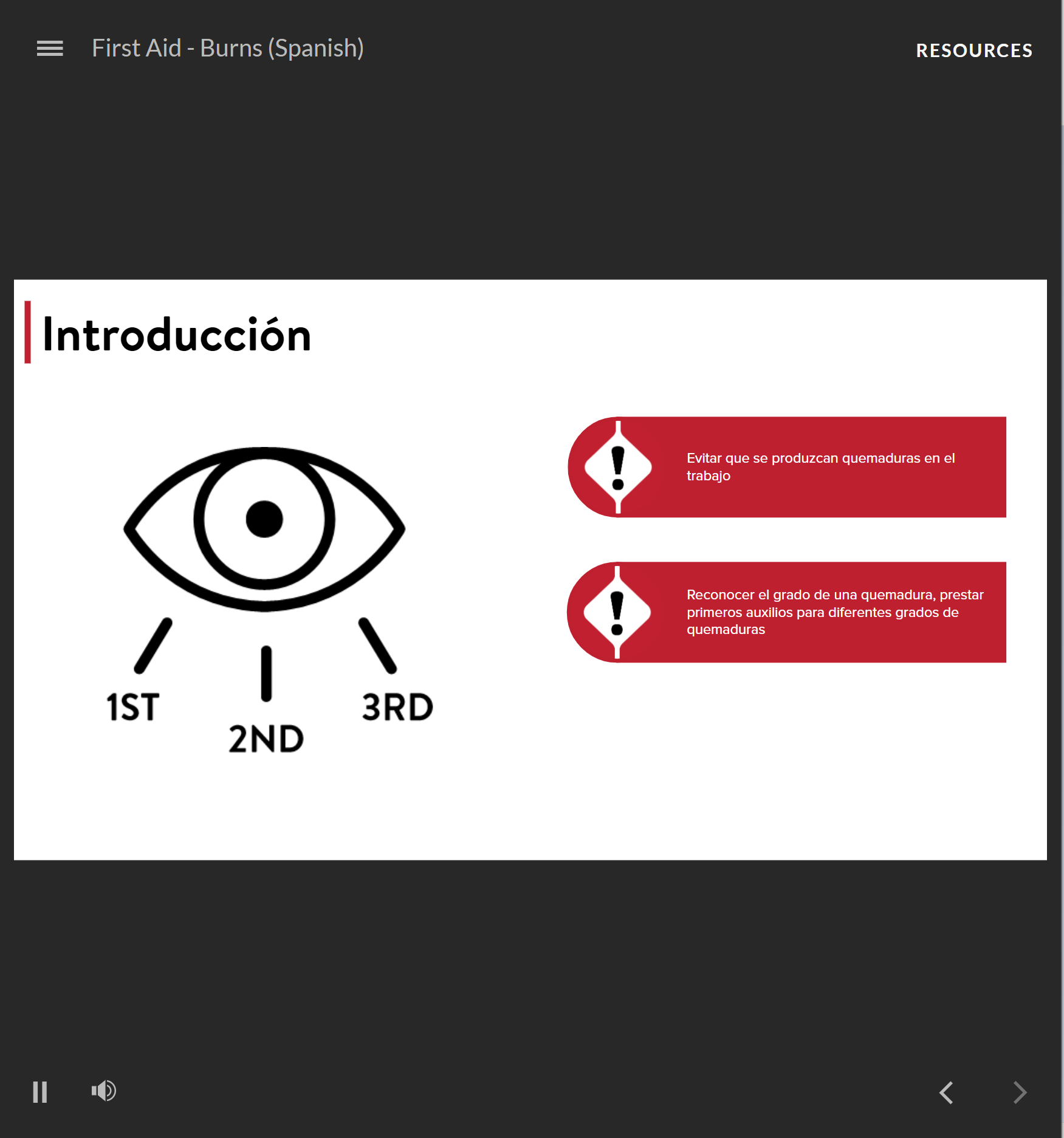 First Aid: Burns - Spanish - Image 2