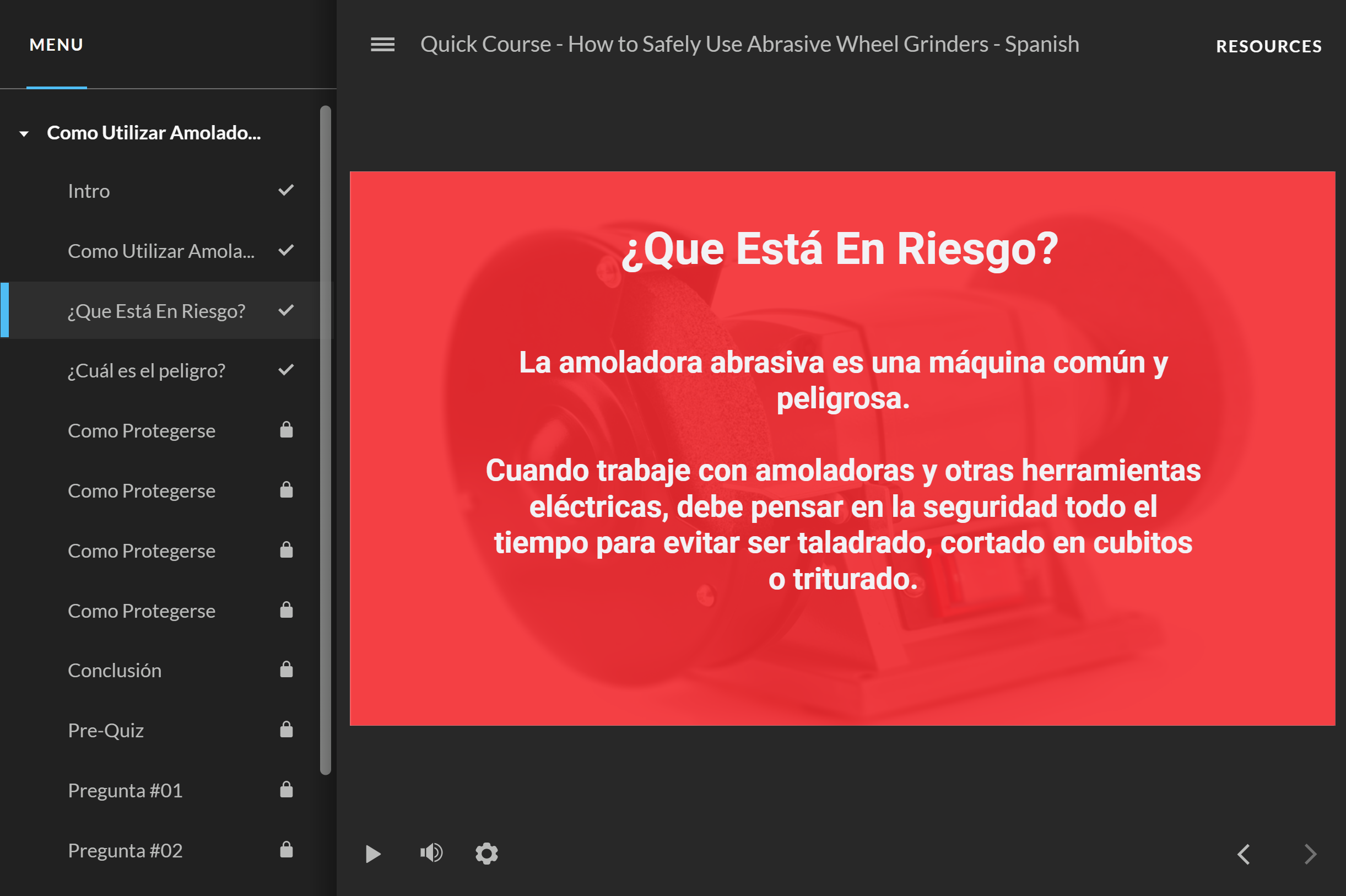 How to Safely Use Abrasive Wheel Grinders - Quick Course (Spanish) - Image 2