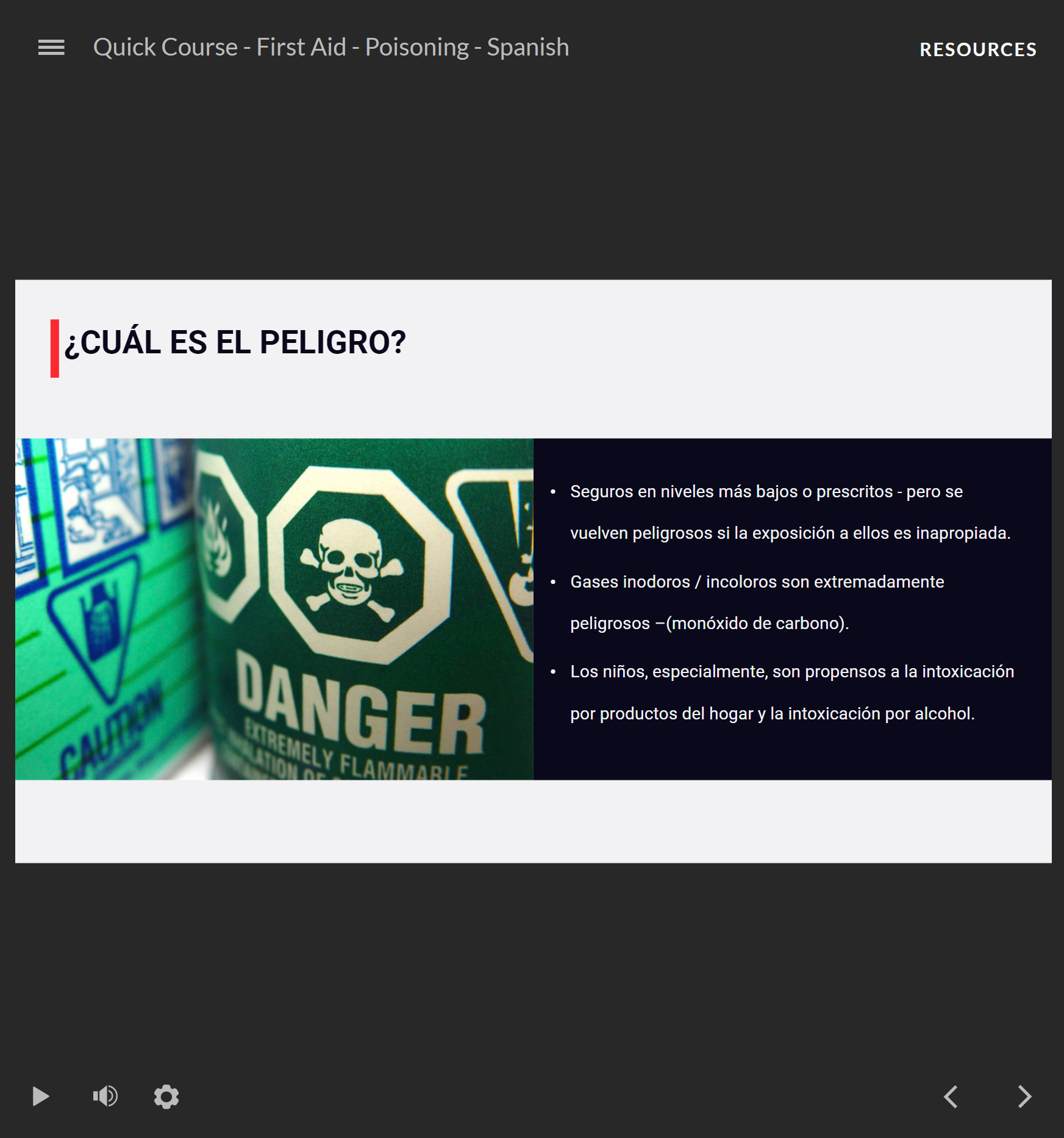 First Aid: Poisoning - Quick Course (Spanish) - Image 2