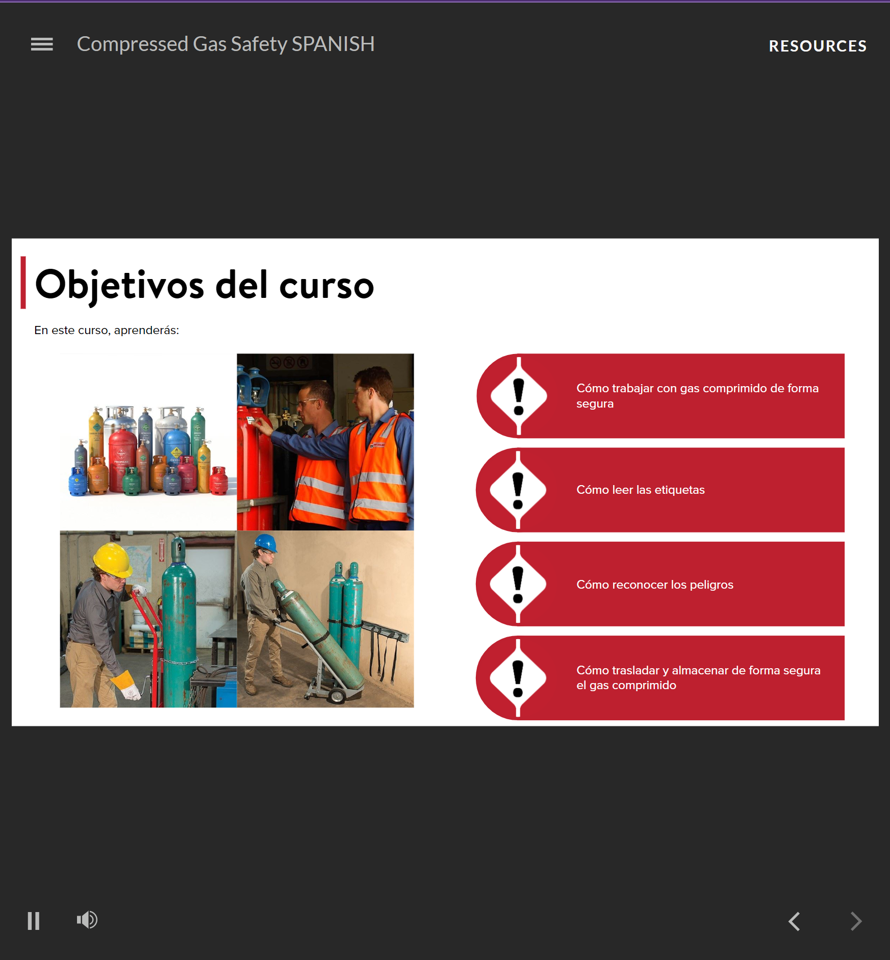 Compressed Gas Safety - Spanish - Image 2