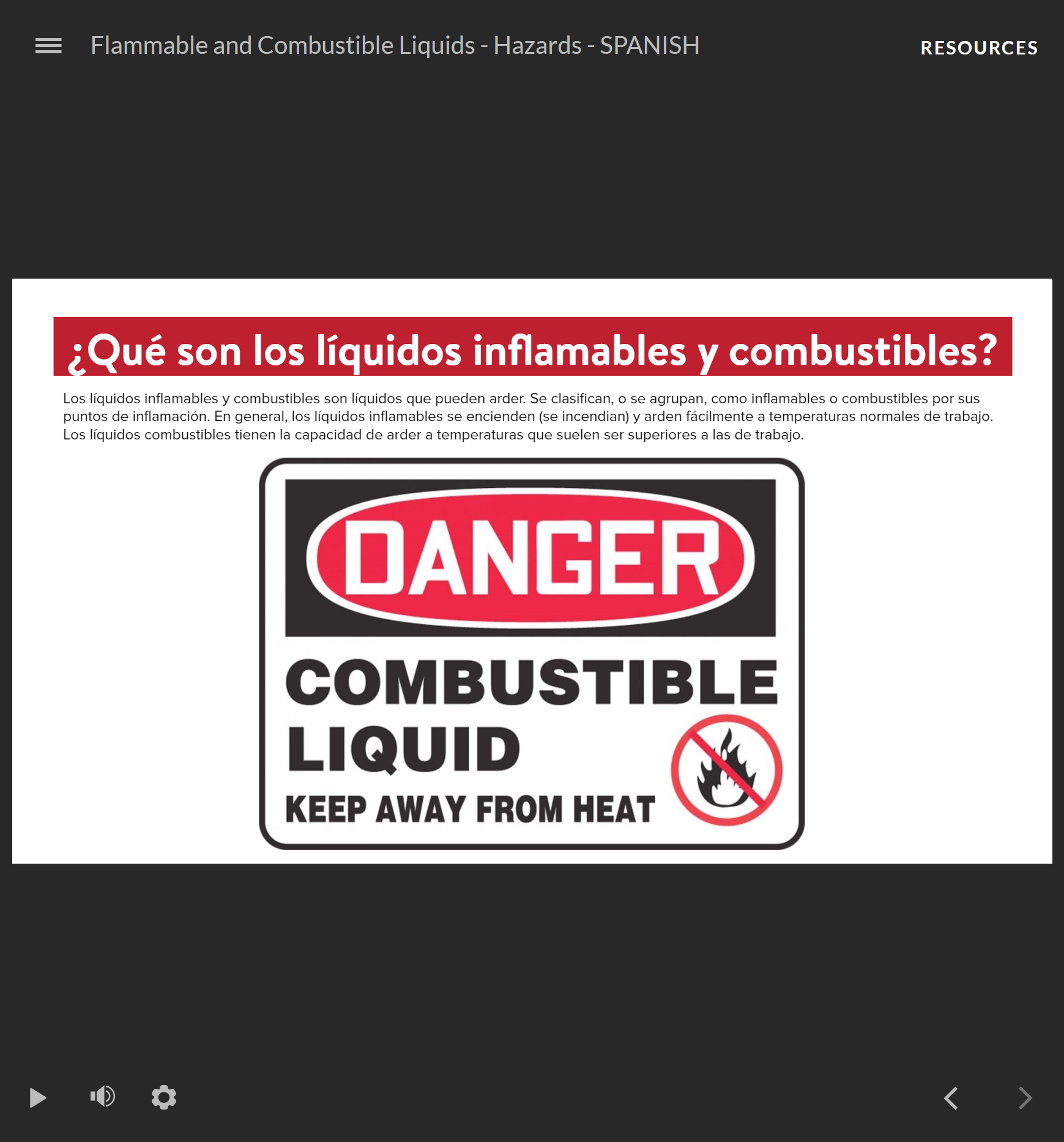 Flammable and Combustible Liquids/Hazards - Spanish - Image 3