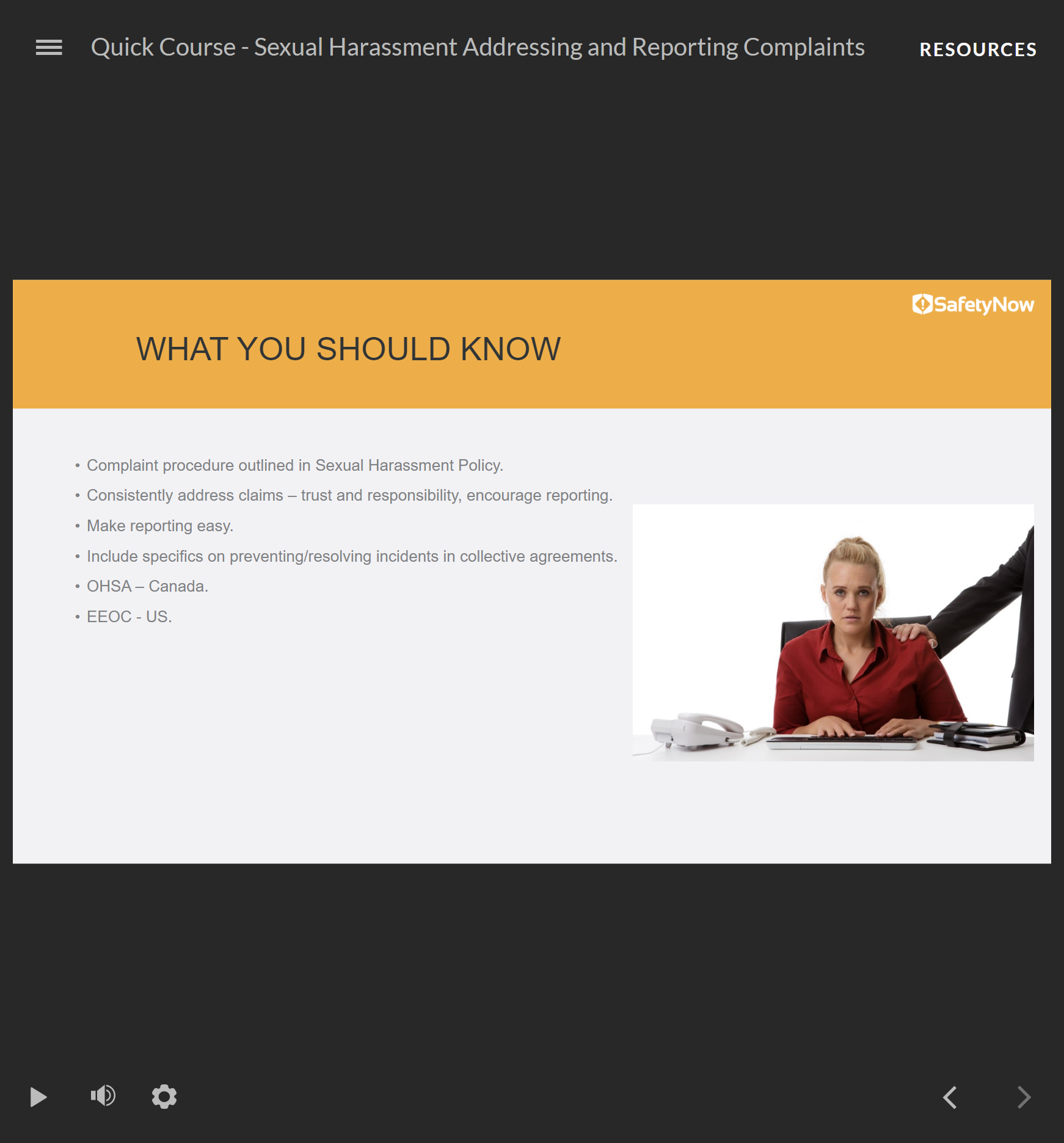 Sexual Harassment: Addressing and Reporting Complaints - Quick Course - Image 3