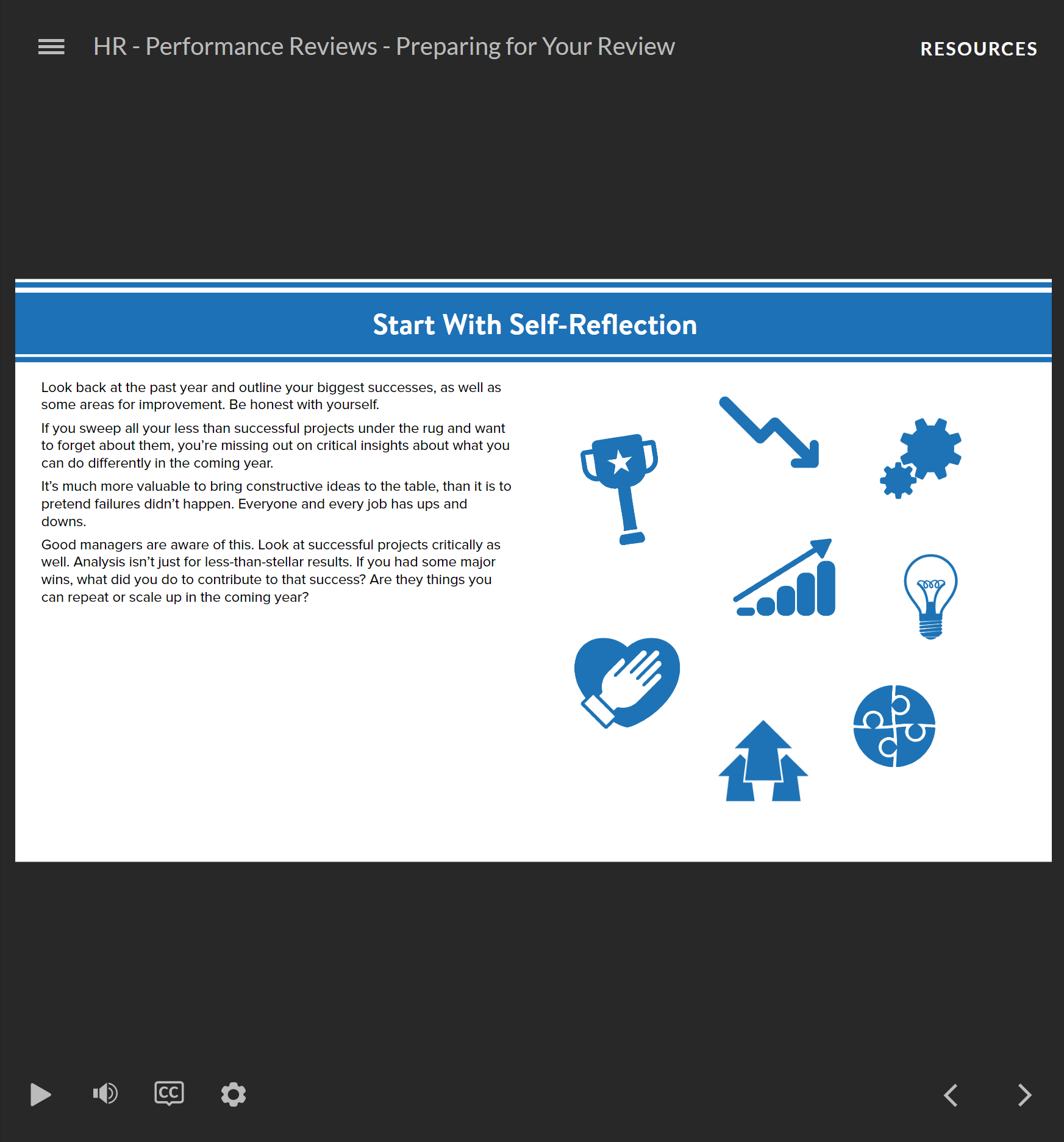 Effective Performance Reviews - Preparing for Your Review - HR Course - Image 3