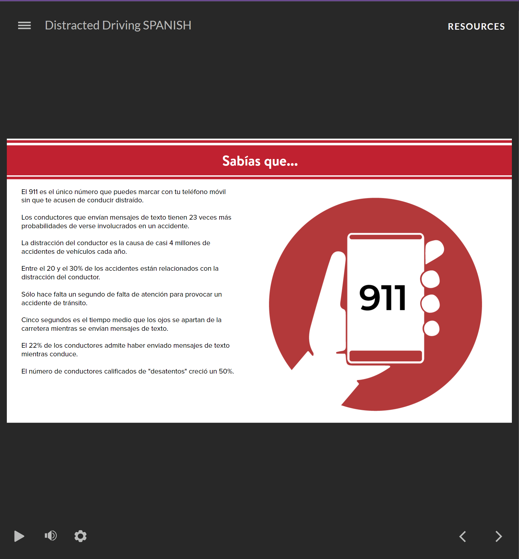 SPANISH: Distracted Driving - Image 3