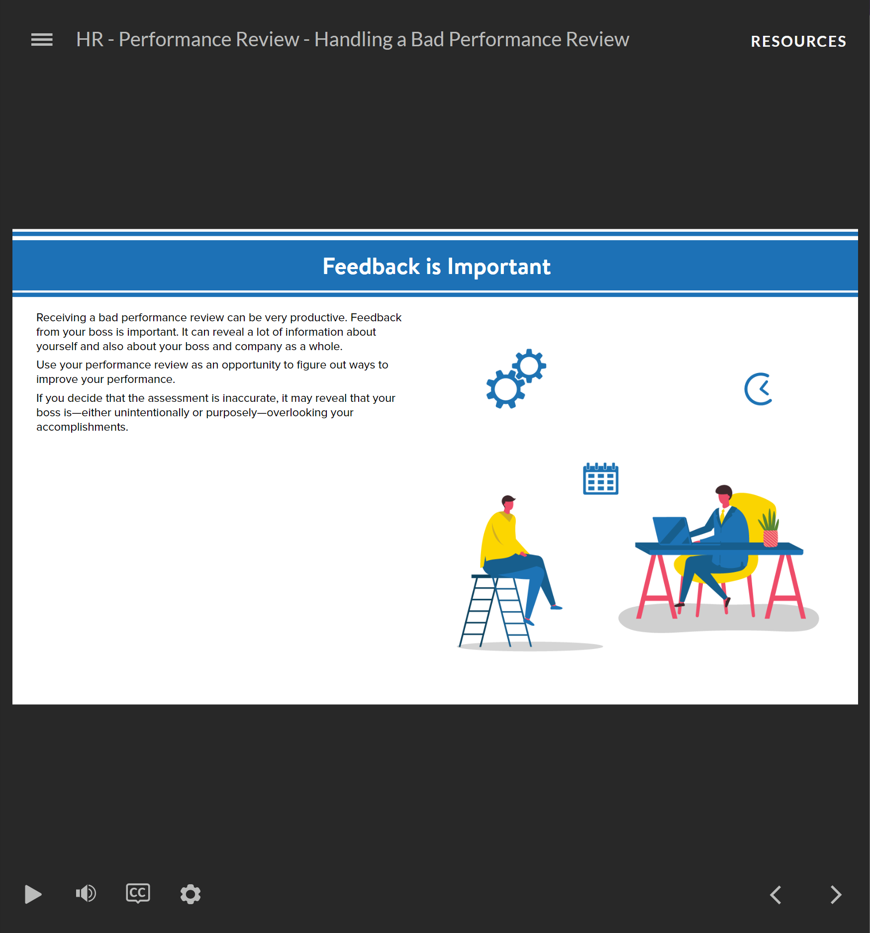 Performance Review - Handling a Bad Performance Review - HR Course - Image 3